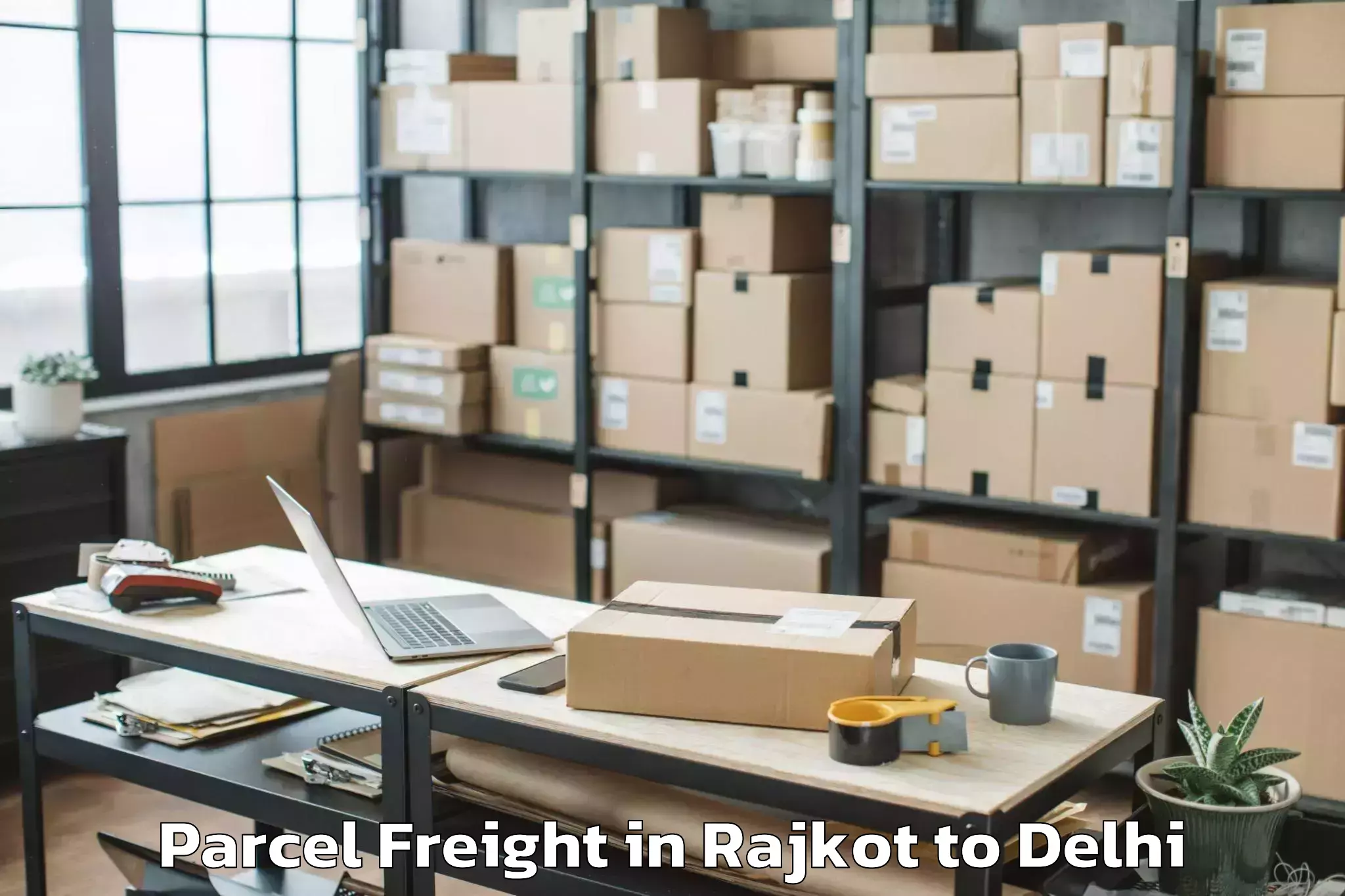 Trusted Rajkot to Naraina Parcel Freight